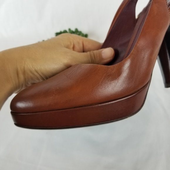 PRADA Platform Slingback Pumps - Picture 5 of 9